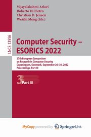Computer Security - ESORICS 2022, 