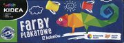 Farby plakatowe Kidea 12 kolorw, 