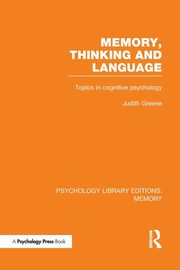 Memory, Thinking and Language (PLE, Greene Judith