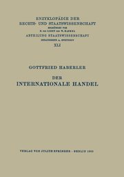 Der Internationale Handel, Haberler Gottfried