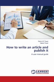How to write an article and publish it, Tiwari Rahul VC