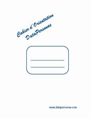 Cahier d'Orientation DataPersonae, Oudart Pierric