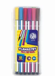 Flamastry heksagonalne 12 kolorw, 
