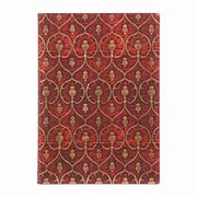 Notatnik w linie Paperblanks Red Velvet Midi Flexi, 
