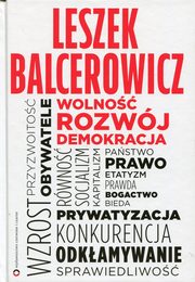 Wolno, rozwj, demokracja, Balcerowicz Leszek