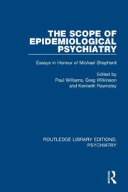 The Scope of Epidemiological Psychiatry, 