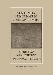 Fontes Historiae Antiquae LIII Sententia Minuciorum czyli Tabula Polcevera, 