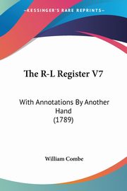 The R-L Register V7, Combe William