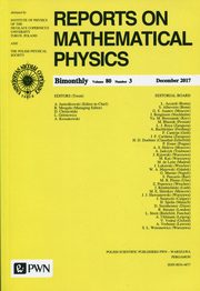 Reports on Mathematical Physics 80/3 2017 Kraj, 