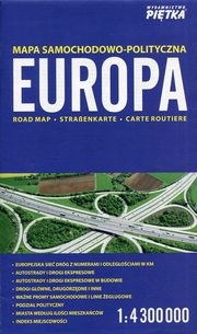 ksiazka tytu: Europa mapa samochodowo-polityczna 1:4 300 000 autor: 