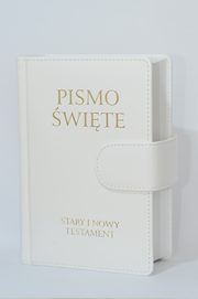 Pismo wite Stary i Nowy Testament B5 biae skropodobne z zapiciem na magnes, 