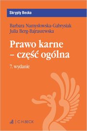 Prawo karne - cz oglna z testami online, Julia Berg-Bajraszewska, dr hab. Barbara Namysowska-Gabrysiak
