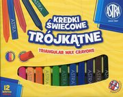 Kredki wiecowe trjktne 12 kolorw, 