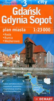 ksiazka tytu: Gdask Gdynia Sopot Plastic plan miasta 1:23 000 autor: 