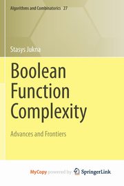 Boolean Function Complexity, Jukna Stasys