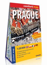 Praga (Prague) kieszonkowy laminowany plan miasta 1:20 000, praca zbiorowa