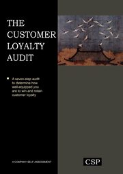 The Customer Loyalty Audit, Bhote Keki R.