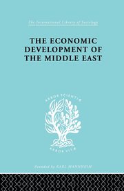 The Economic Development of the Middle East, Bonne Alfred