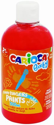 ksiazka tytu: Farba Carioca baby do malowania palcami 500 ml czerwona autor: 