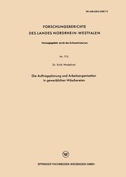 Die Auftragsplanung und Arbeitsorganisation in gewerblichen Wschereien, Wedekind Erich