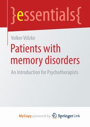 Patients with Memory Disorders, Vlzke Volker