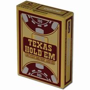 Texas Holdem Gold Jumbo Face czerwone, 