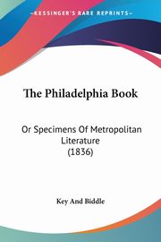 The Philadelphia Book, Key And Biddle
