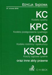 ksiazka tytu: Kodeks cywilny Kodeks postpowania cywilnego Kodeks rodzinny i opiekuczy Koszty sdowe cywilne oraz inne akty prawne autor: 