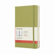 ksiazka tytu: Kalendarz 2019 dzienny Moleskine 12M L  twarda oprawa, lichen green autor: 