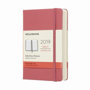 ksiazka tytu: Kalendarz 2019 dzienny Moleskine 12M P  twarda oprawa, daisy pink autor: 