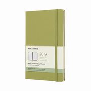 ksiazka tytu: Kalendarz 2019 tygodniowy Moleskine 12M L lichen green autor: 