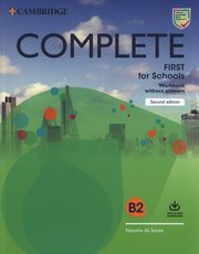 Complete First for Schools Workbook without Answers with Audio Download, Souza Natasha