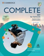 Complete Key for Schools A2 Student's Pack, 