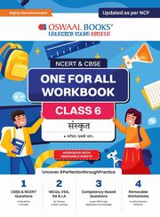 Oswaal NCERT & CBSE One for all Workbook | Sanskrit | Class 6 | Updated as per NCF | MCQ's | VSA | SA | LA | For Latest Exam, Oswaal Editorial Board