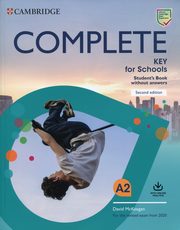 Complete Key for Schools A2 Student's Book without answers, 