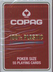 Karty do gry Copag 100% plastic 4 corner jumbo index, 