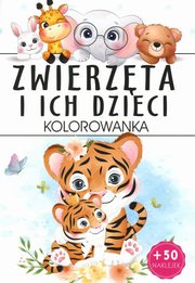 Zwierzta i ich dzieci Kolorowanka, 