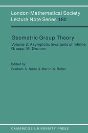 Geometric Group Theory, 