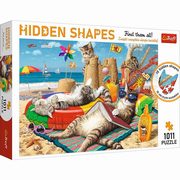 Puzzle 1011 Hidden Shapes Kocie wakacje, 