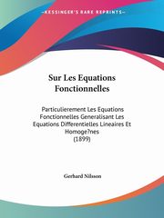 Sur Les Equations Fonctionnelles, Nilsson Gerhard