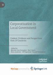 Corporatisation in Local Government, 
