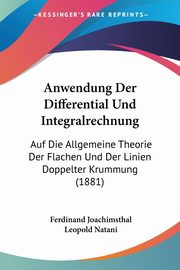 Anwendung Der Differential Und Integralrechnung, Joachimsthal Ferdinand