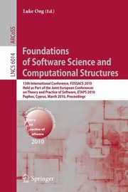Foundations of Software Science and Computational Structures, 