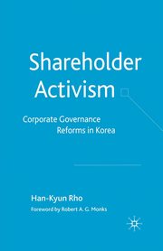 Shareholder Activism, Rho H.