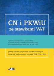 ksiazka tytu: CN i PKWiU ze stawkami VAT autor: 