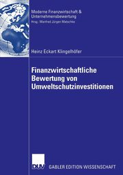 Finanzwirtschaftliche Bewertung Von Umweltschutzinvestitionen, Klingelh Fer Heinz Eckart