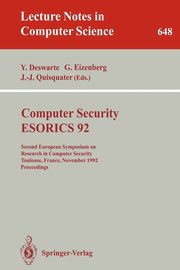Computer Security - ESORICS 92, 