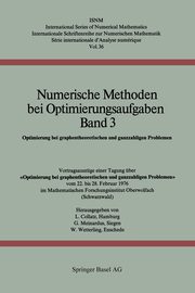 Numerische Methoden Bei Optimierungsaufgaben Band 3, Collatz L.