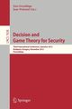 Decision and Game Theory for Security, 