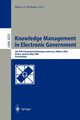 Knowledge Management in Electronic Government, 